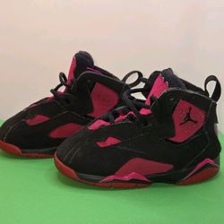 Air Jordan True Flight GT 'Black Sport Fuchsia' Size 7c Kids