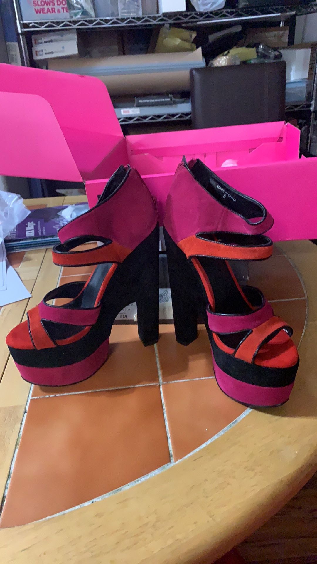 Dolce Vita DV8 Hot Pink Suede size 6 NWOT