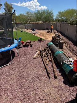 We do turf and paver work, call us to schedule an appointment