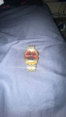Burgundy Face Universal Fit Nixon Watch 