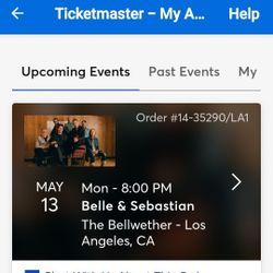2 Tickets For Belle & Sebastian 