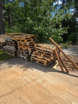 51 Wooden Shipping Pallets – $5 Each or $200 for the Entire Lot
