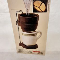 Gold Filter Coffee Maker For Single Cup