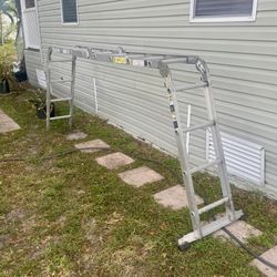 Werner Multi-Ladder Articulated Ladder Aluminum 16 ' Type Ia 300 Lb