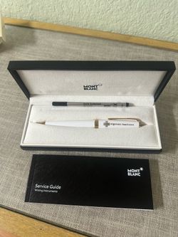 MONTBLANC PIC White Rollerball Pen MB117658