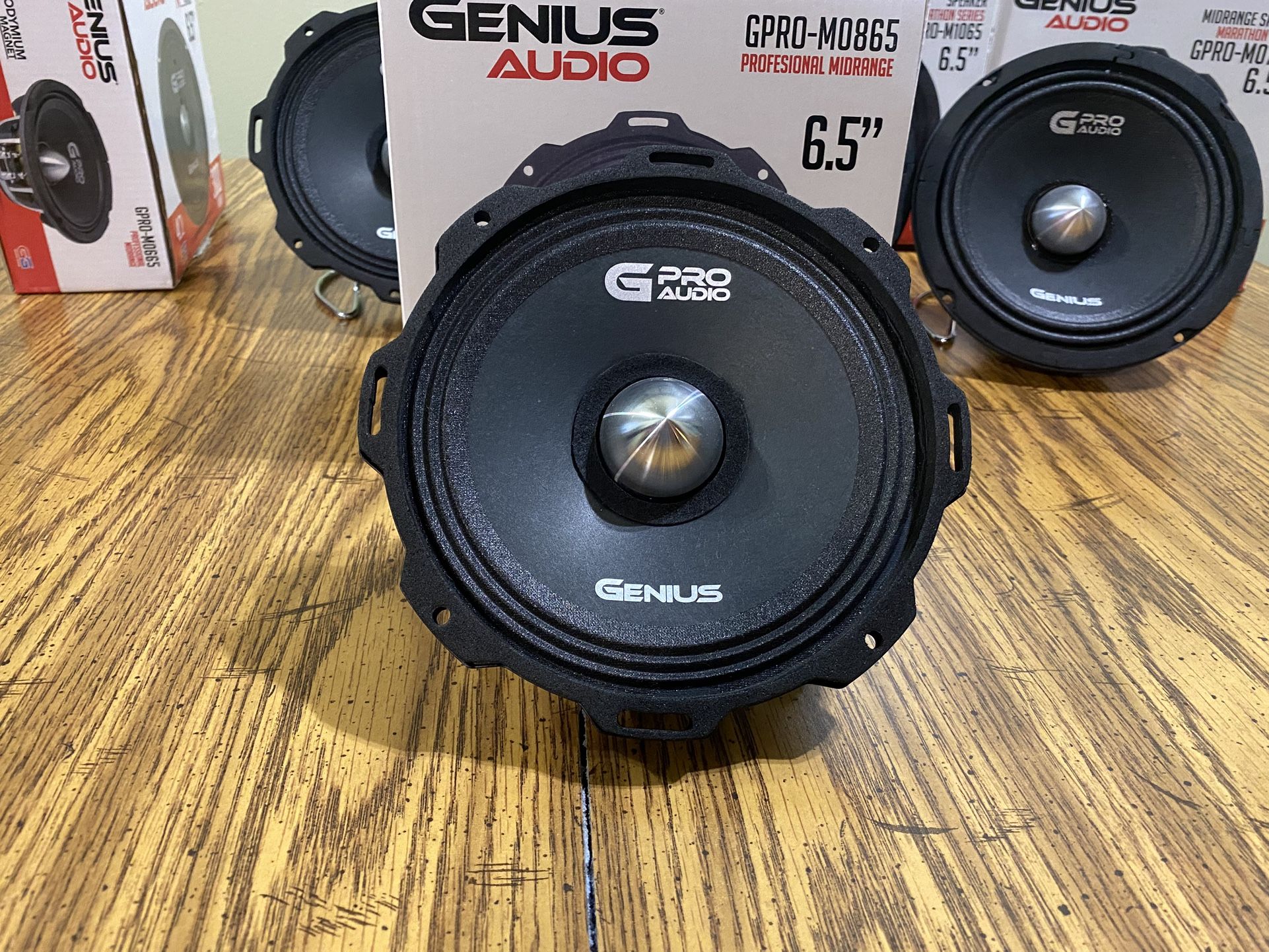New 6.5” Genius Audio Neodymium Super Slim Shallow Mount Loud Speaker $60 Each