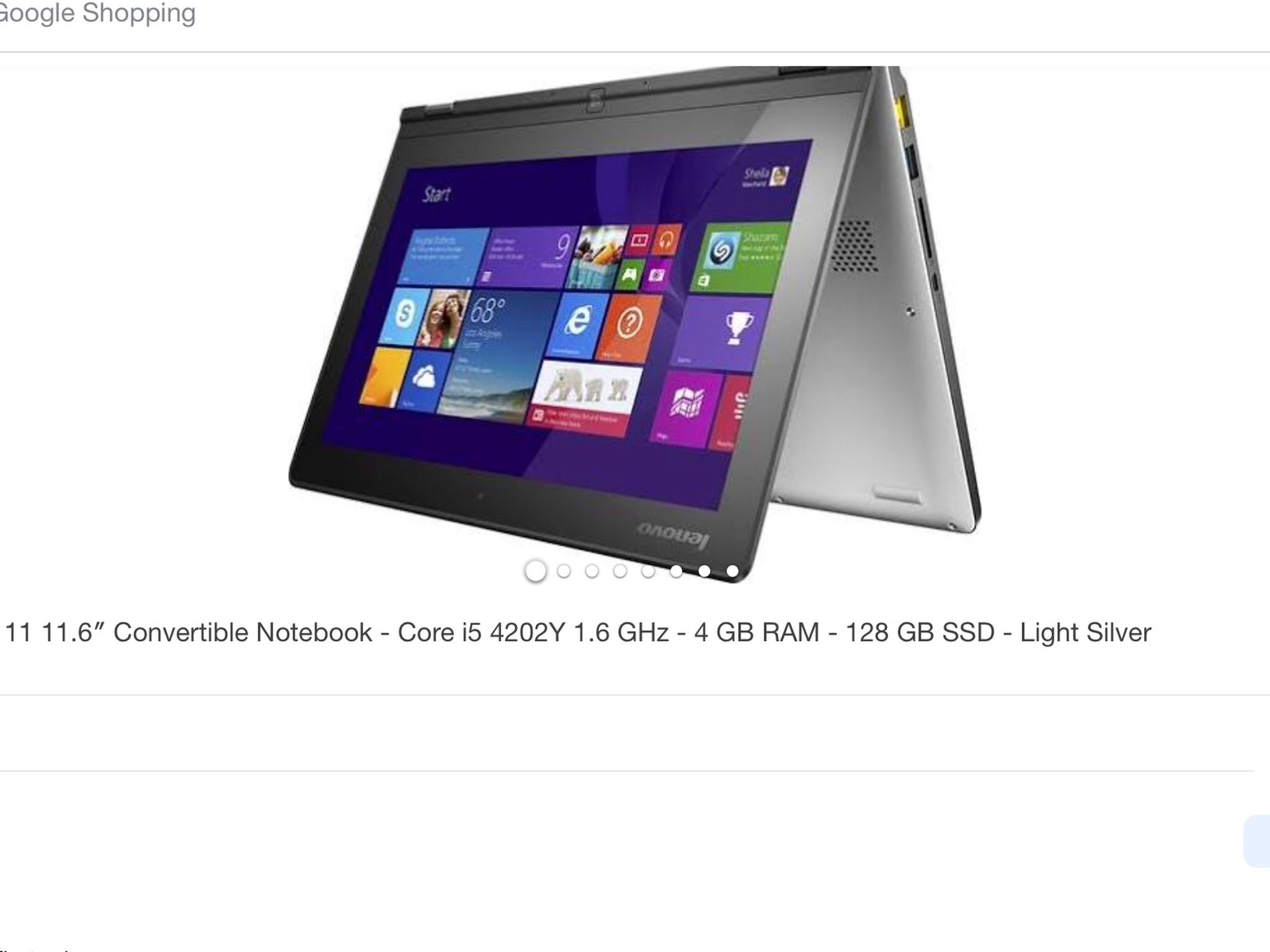 Lenovo Yoga 2 11inch Laptop/Tablet