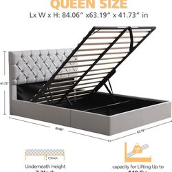 Last 2 days! Full Size Bed Frame with 4 Storage Drawers and Headboard + Signature Design by Ashley Full Size Mattress