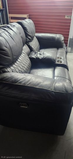 Leather 2 seat couch