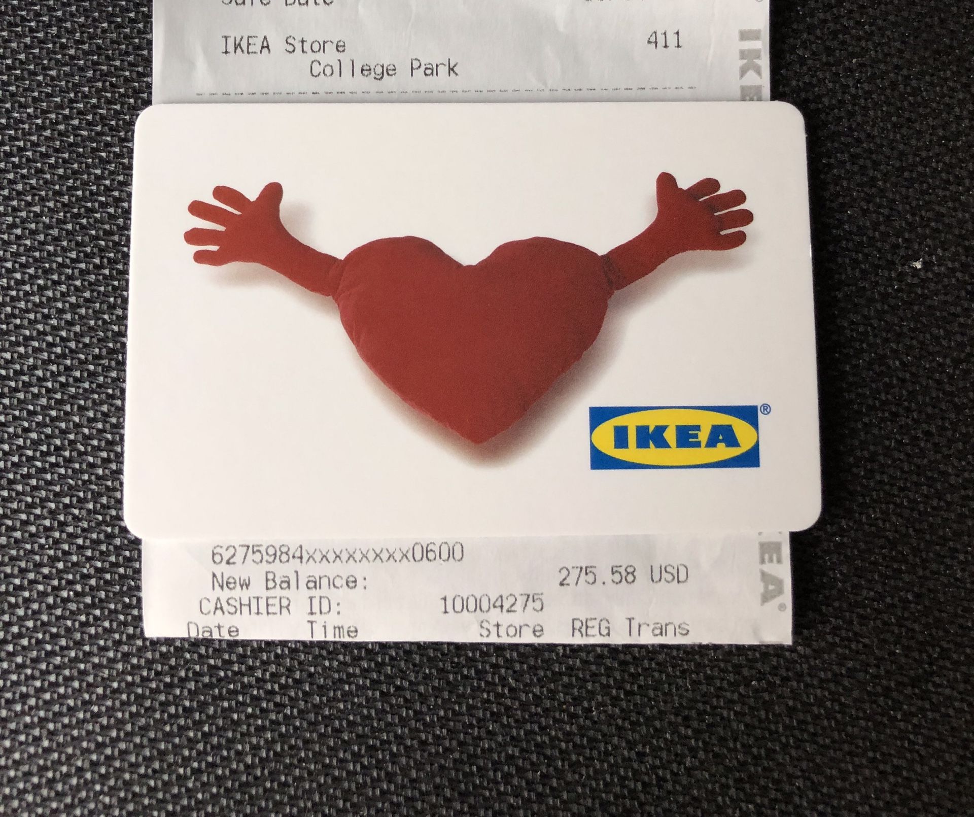 IKEA store credit $275