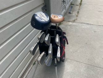 Allied Golf clubs- 3, 4, 5, 7, 8, 9, P, S,  Wilson Tour Distance 1 and Bomber 2 Fairway Driver