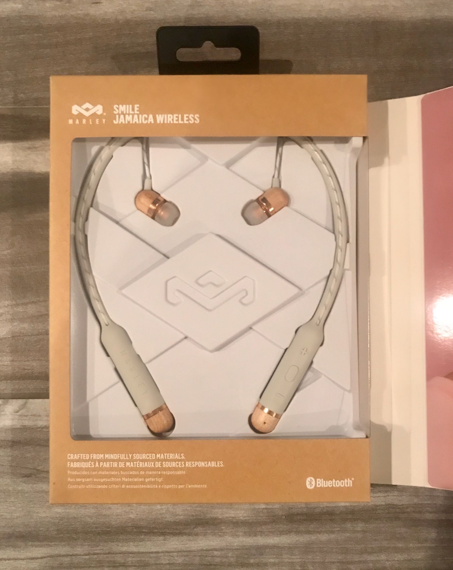 NEW - House of Marley, “Smile Jamaica”, Wireless Bluetooth Earbuds