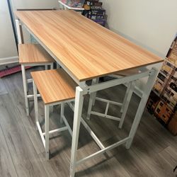 Dining Table With Stools 