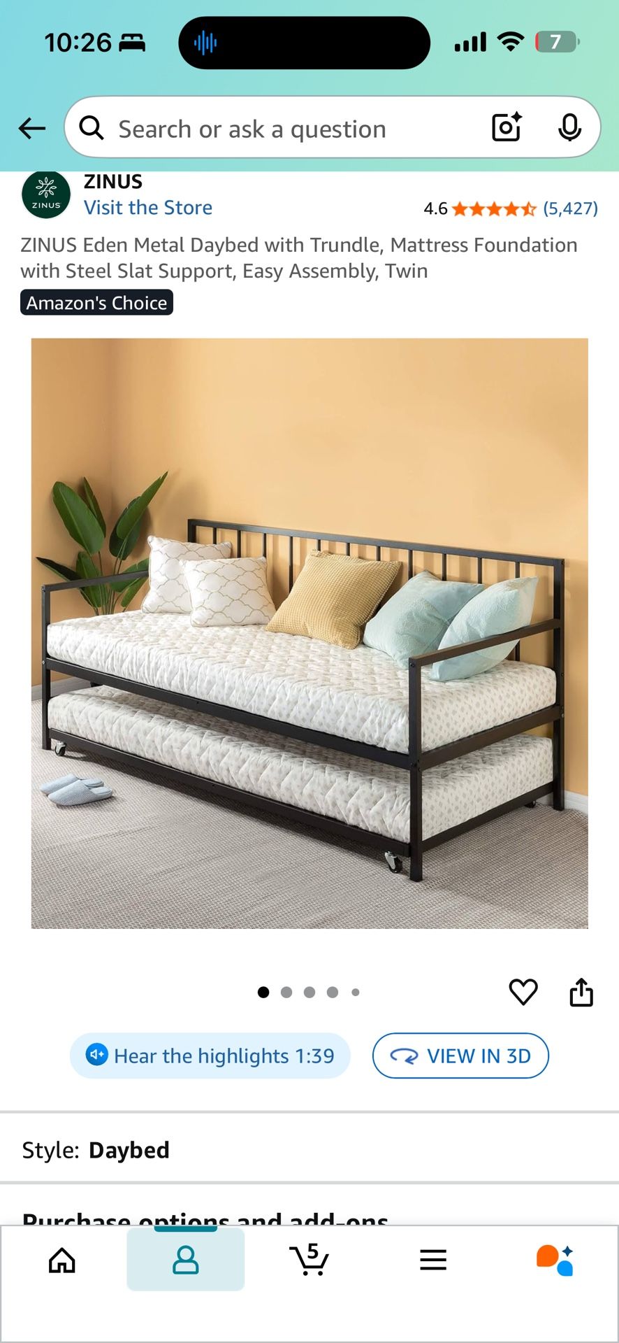 Twin Daybed