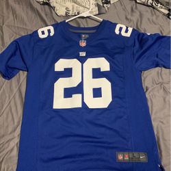 Brand new size large NFL official Saquon Barkley jersey