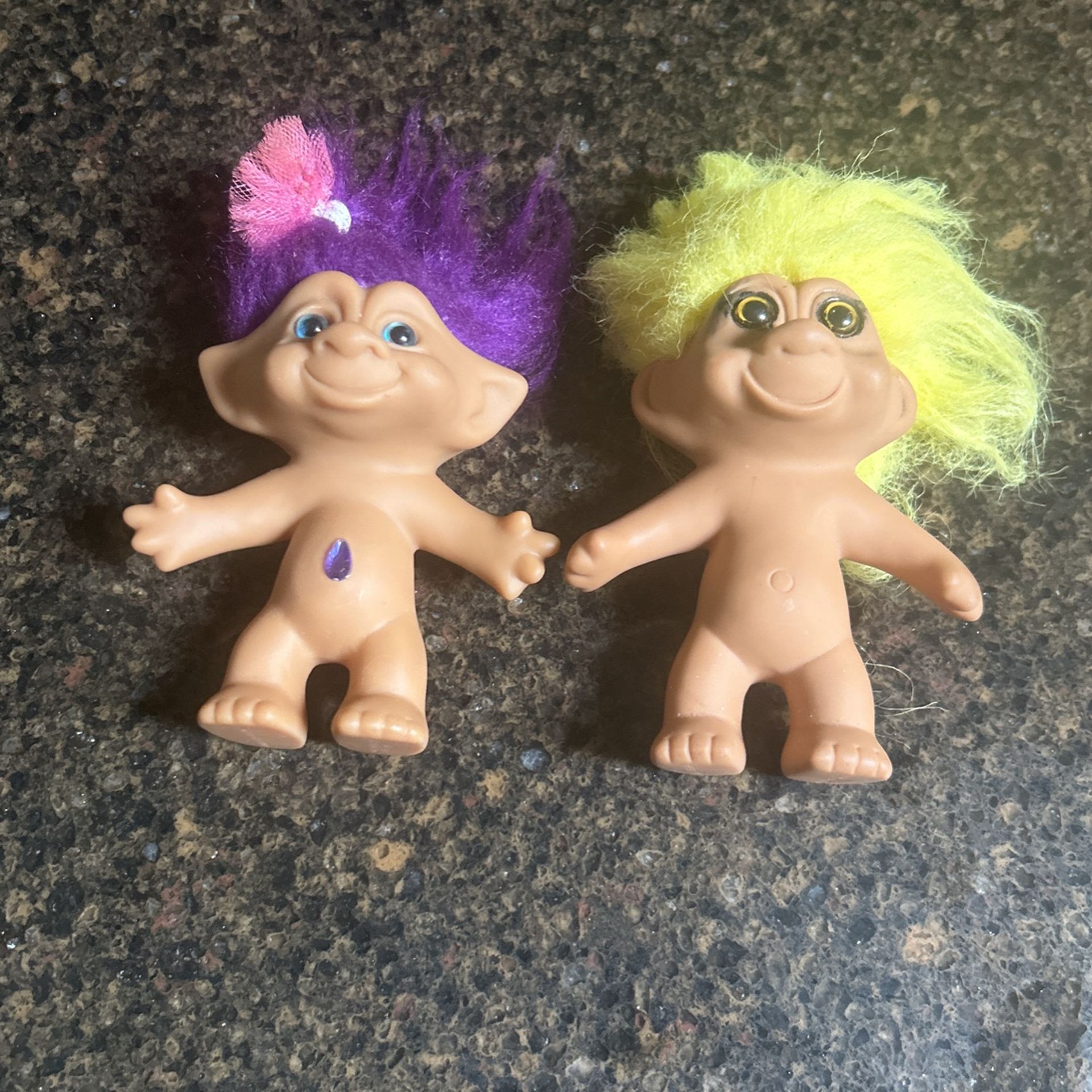 Two Troll Dolls