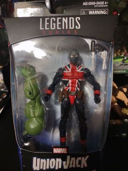 Marvel Legends Union Jack Action Figure W/ Smart Hulk Build-a-Figure Piece New Sealed Avengers