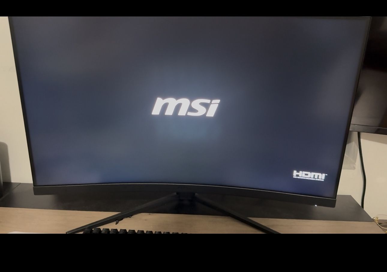 32 Inch Msi Gaming Monitor With Keyboard And Mouse Rgb And The Mouse Pad