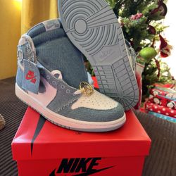 Brand New Jordan Retro 1 Denim Size 10 In Men, Not Supreme, Off White, Travis Scott, Union 