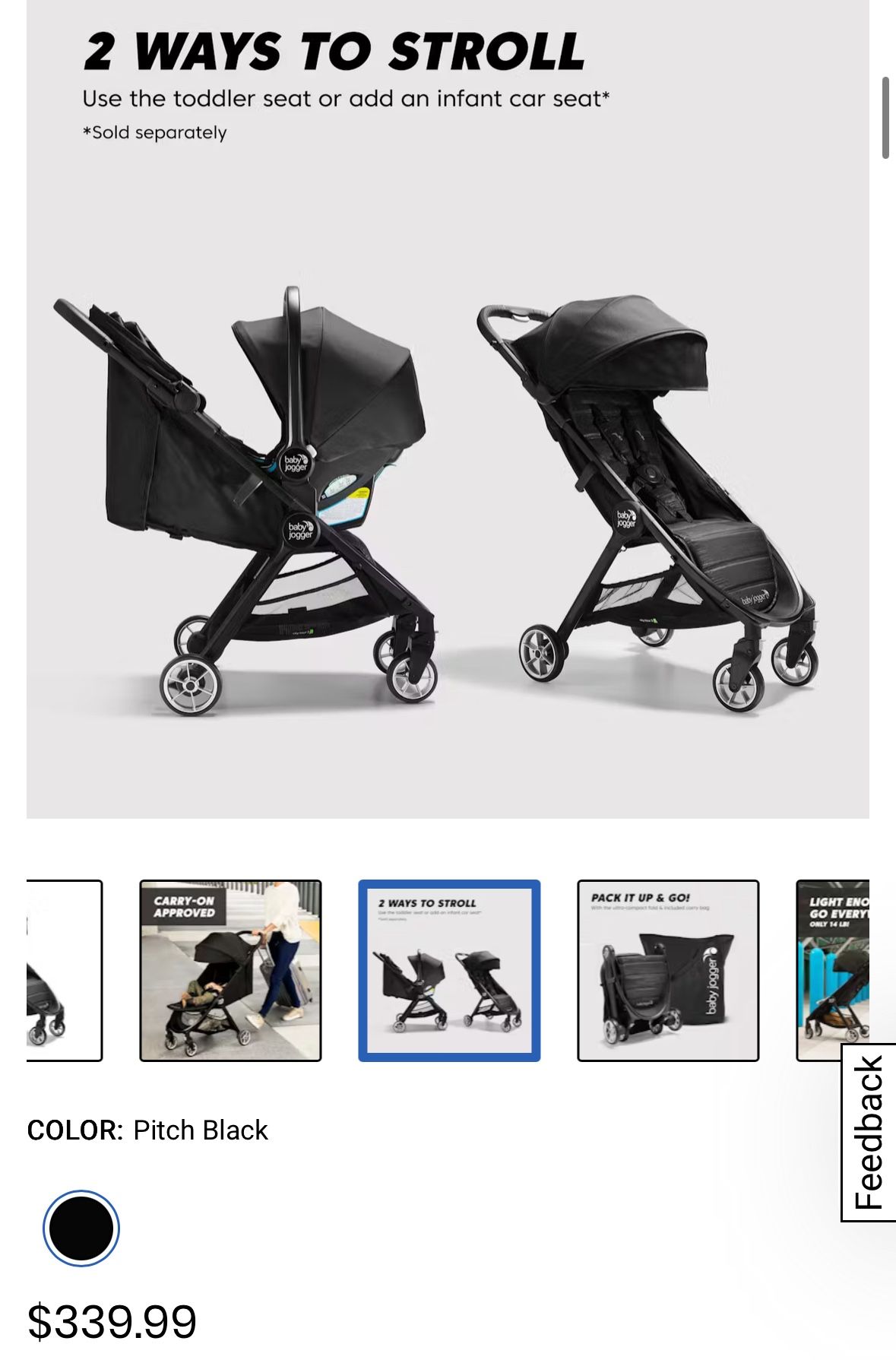 Baby Jogger Travel Stroller