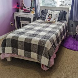 Twin Bed Frame With mattress 