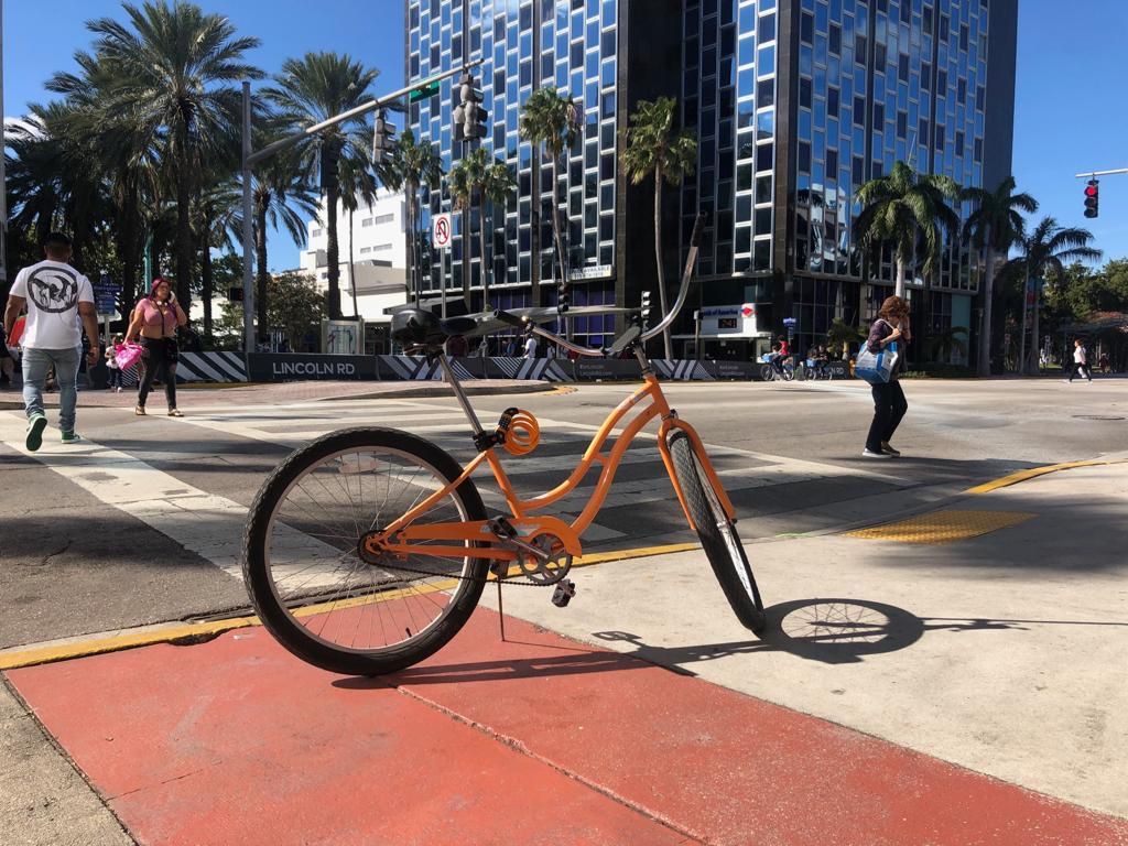 orange cruiser bike