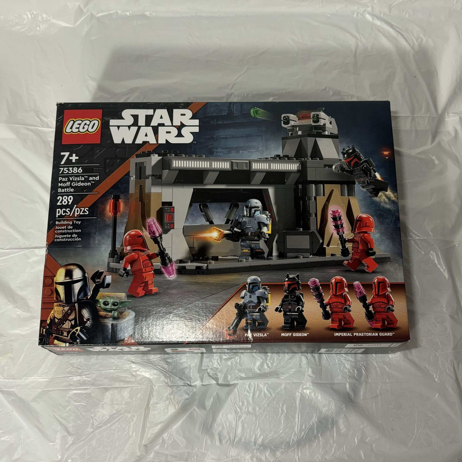 LEGO Star Wars Paz Vizsla and Moff Gideon Battle Mandalorian Toy 75386