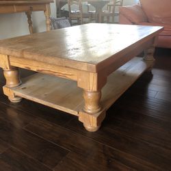 Coffee Table Natural Solid Wood