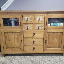 Pure Solid Wood Hutch