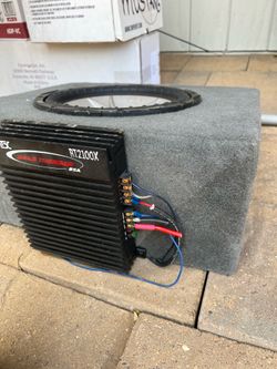 car audio Amplifier and Subwoofer