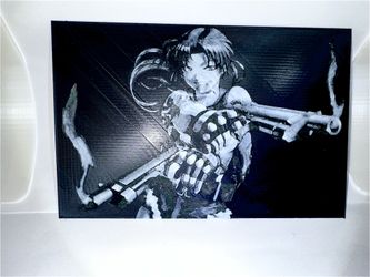 BLACK LAGOON - Revy - 3D Printed Lithograph