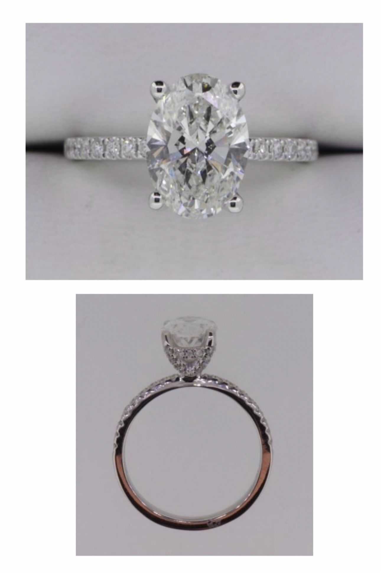 14kt White Gold Diamond Engagement Ring