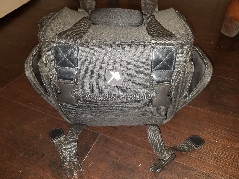Digital camera bag with extra lens pockets