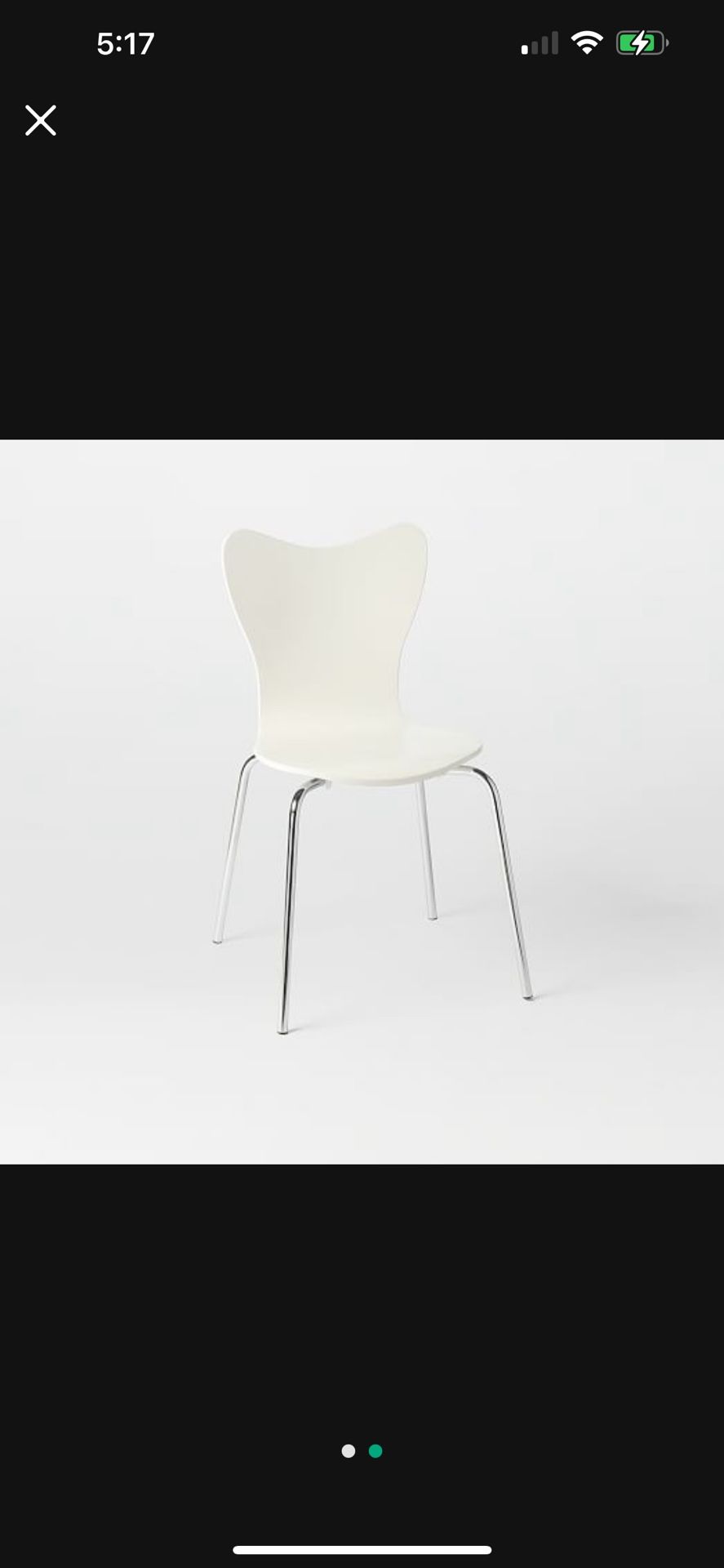 4 Stylish White Chairs