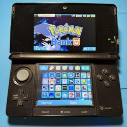 Nintendo Black 3DS  - Custom Setup - 16GB
