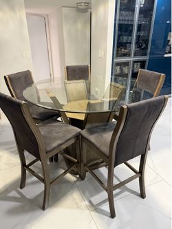 Table set with chairs