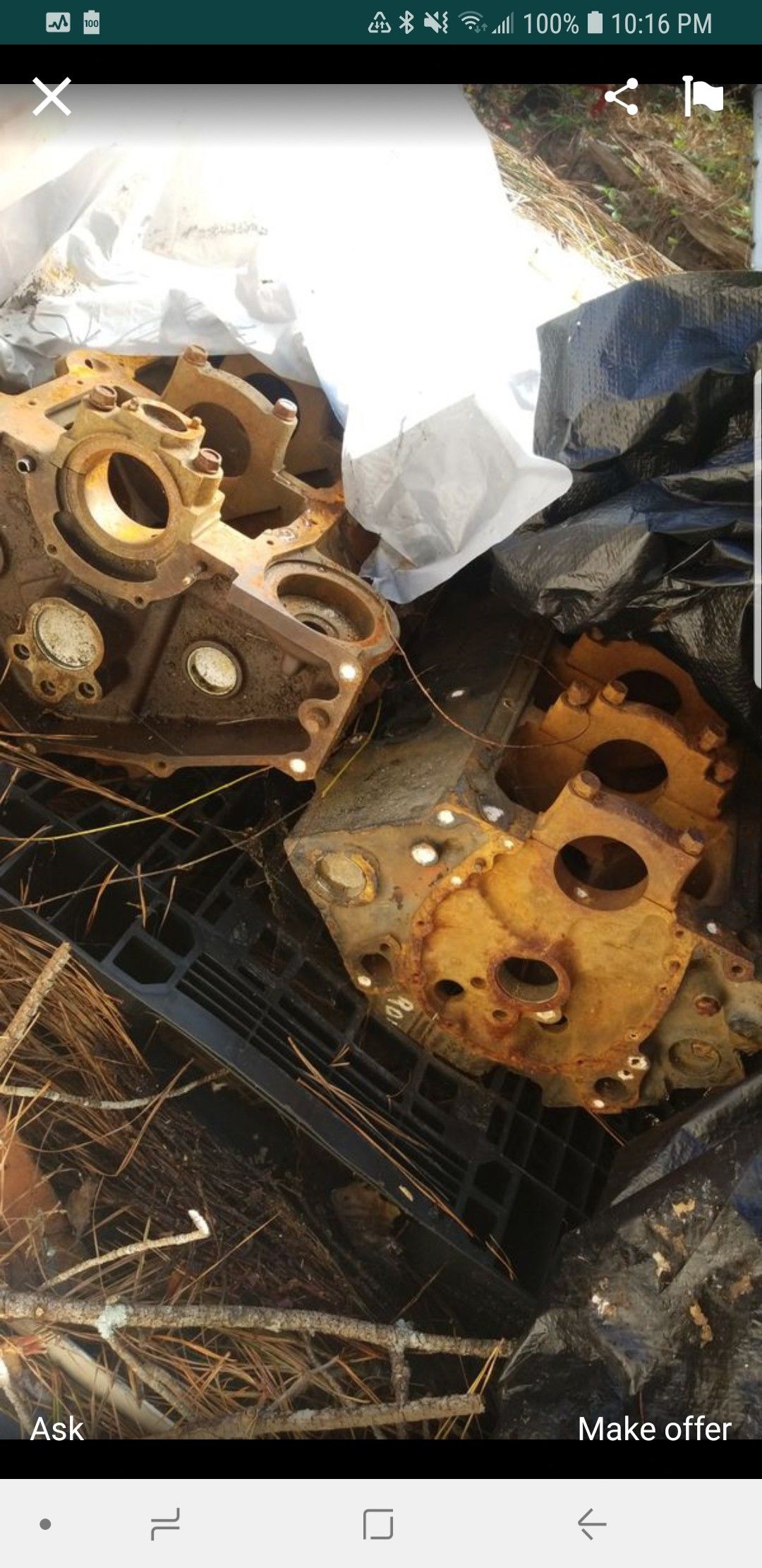 2 Chevy 350 blocks. Multiple Chevy engine parts