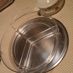 Dip Tray With Lid and  Sugar Container