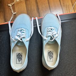 Light Blue Vans Size 9 Women’s 
