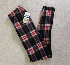 NWT XS Plaid Leggings Soft Flannel Type Material Juniors From Macys