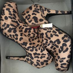 Leopard Print Heels - Brand New