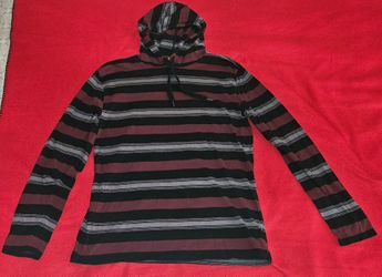 Vans Off the Wall lightweight, long-sleeve striped hoodie XL