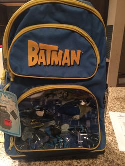 Batman Roller Backpack $10 brand new