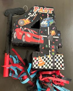 Cars 4th birthday piñata