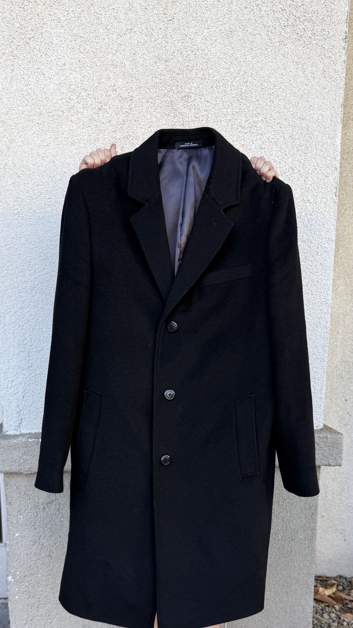 London Fog Signature Wool Blend Overcoat – Size 42L (XL Long)