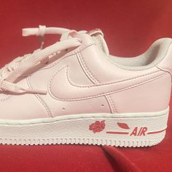  Rose Pink Nike Air Force 1 '07 LX Thank You Plastic Bag  Men’s 7.5 /Women’s  9