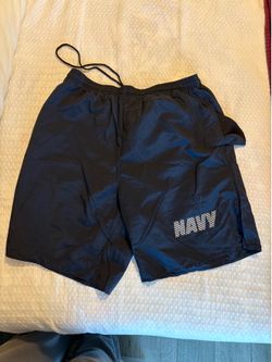 U.S. Navy Swim Trunks with Reflective Lettering