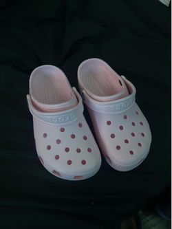 Pink crocs