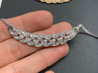 Romantic Choker Chain Necklace, Silver Color