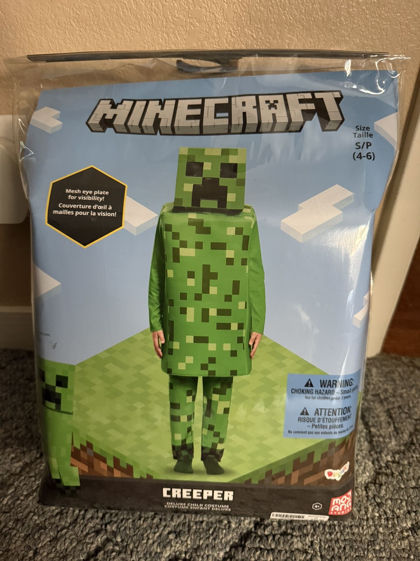 Kids Minecraft Creeper Costumer